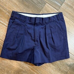 Izod Lacoste vintage navy pleated shorts size 34 EU(small US)